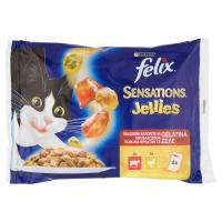 Purina, gatto Felix Sensations Jellies manzo/pomodoro e pollo/carote