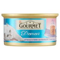 Purina, gatto Gourmet Diamant Fiocchi di tonno in gelée con gamberetti lattina