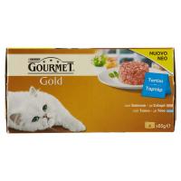 Purina, gatto Gourmet Gold Tortini con salmone e tonno