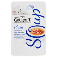Purina, gatto Gourmet Soup Delicato brodo con tonno naturale, guarnito con gamberetti