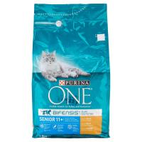 Purina, gatto One Bifensis crocchette Senior 11+ Ricco in pollo e cereali integrali