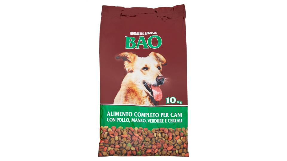 Esselunga Bao, alimento per cani con pollo manzo verdure e cereali