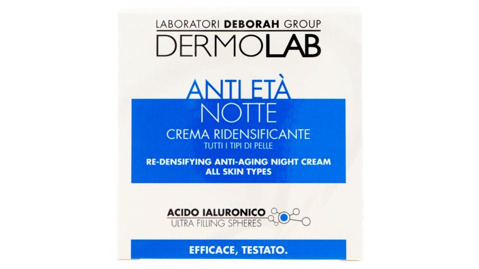 Dermolab Anti Età Notte Crema ridensificante per tutti i tipi di pelle