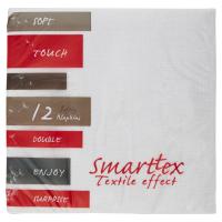Smarttex Soft Touch Tovaglioli tessuto non tessuto, colore bianco, misura 40x40 cm