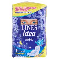 Lines, Idea assorbenti notte extralungo con ali ripiegato