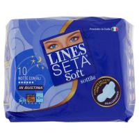 Lines, Seta Soft Sottile notte assorbenti con ali ripiegati