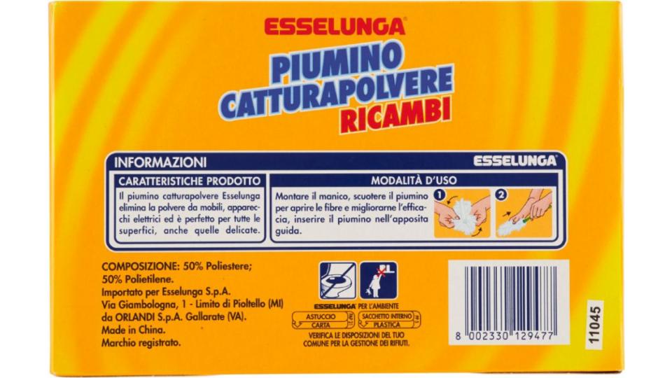 Esselunga, piumino catturapolvere ricambi