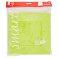 Happy Hours Piatto quadrato, colore verde, misura 23x23