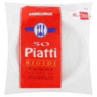 Esselunga Piatti fondi di plastica usa e getta rigidi nella pratica confezione richiudibile
