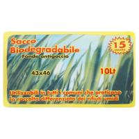 Sacco biodegradabile, 10 l mis. 43x46 cm