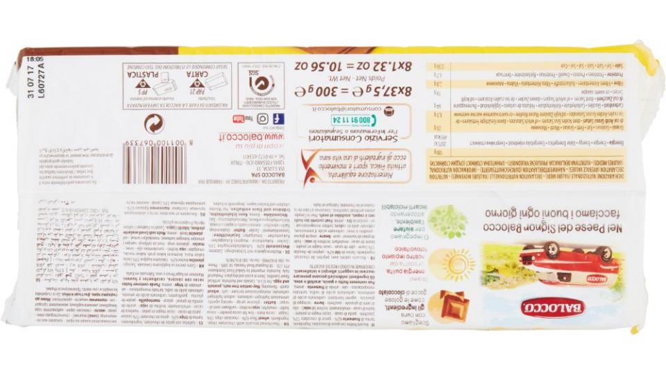 BALOCCO Biscuits Petit-déjeuner Gocciolotti Aux Pépites De Chocolat 350g