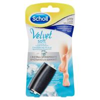 Scholl, Velvet Soft Cristalli di Diamante ricarica Soft Touch e Extra Esfoliante