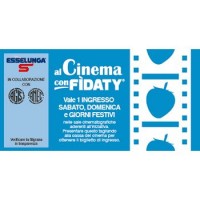Biglietto di ingresso al cinema sabato-domenica e festivi 350 PUNTI +