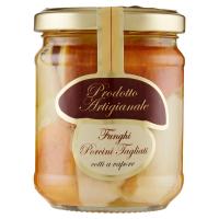 Prodotto Artigianale, funghi porcini tagliati in olio di oliva