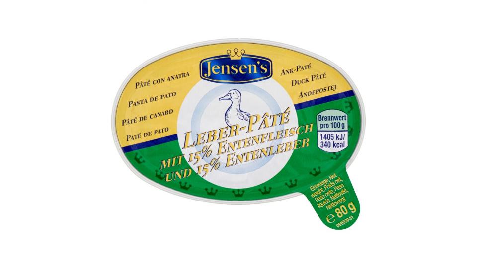 Jensen's, Leber-Pâté paté con anatra