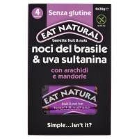 Eat Natural, Fruits & Nuts noci del brasile e uva sultanina senza glutine barrette