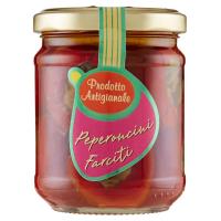 Prodotto Artigianale, peperoncini farciti sott'olio d'oliva