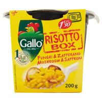 Gallo, Risotto box funghi & zafferano