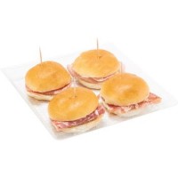 Esselunga I Pronti in Tavola 4 Tartine di salumi assortite: 1 al salame milano, 1 alla coppa di zibello, 1 al prosciutto crudo di Parma