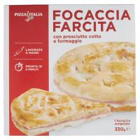 Pizza Italia, focaccia farcita con prosciutto cotto e formaggio surgelata