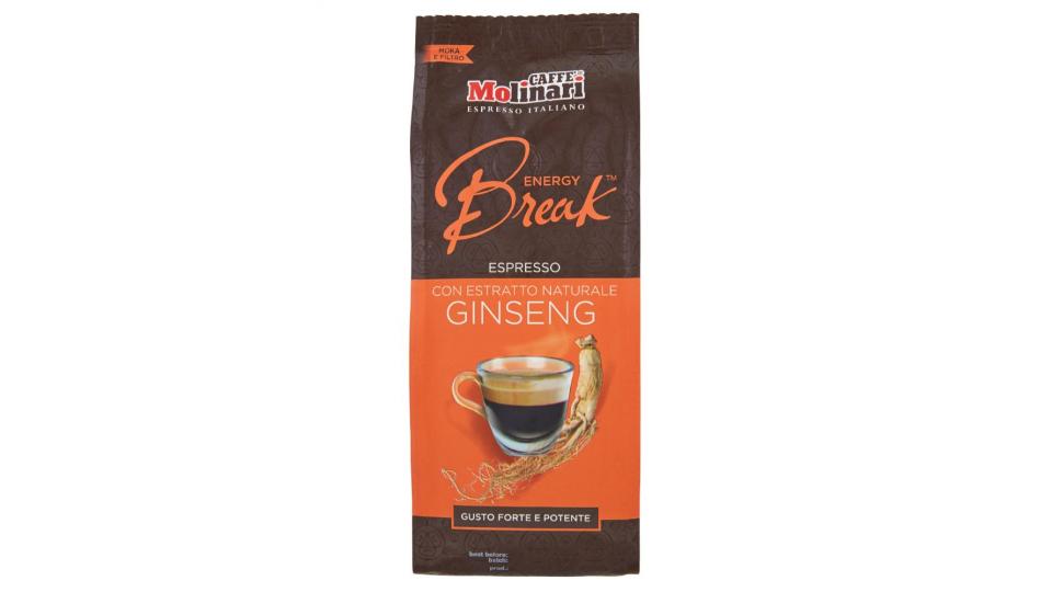 Caffè Molinari, Energy Break Espresso Ginseng