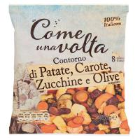 Come una volta, contorno di patate carote zucchine e olive surgelato