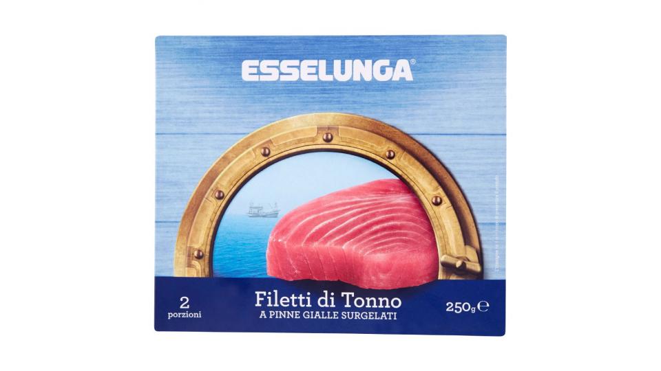 Esselunga, filetti di tonno a pinne gialle surgelati
