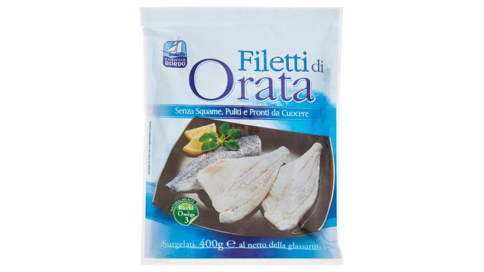 Cuoco di Bordo, filetti di orata surgelati