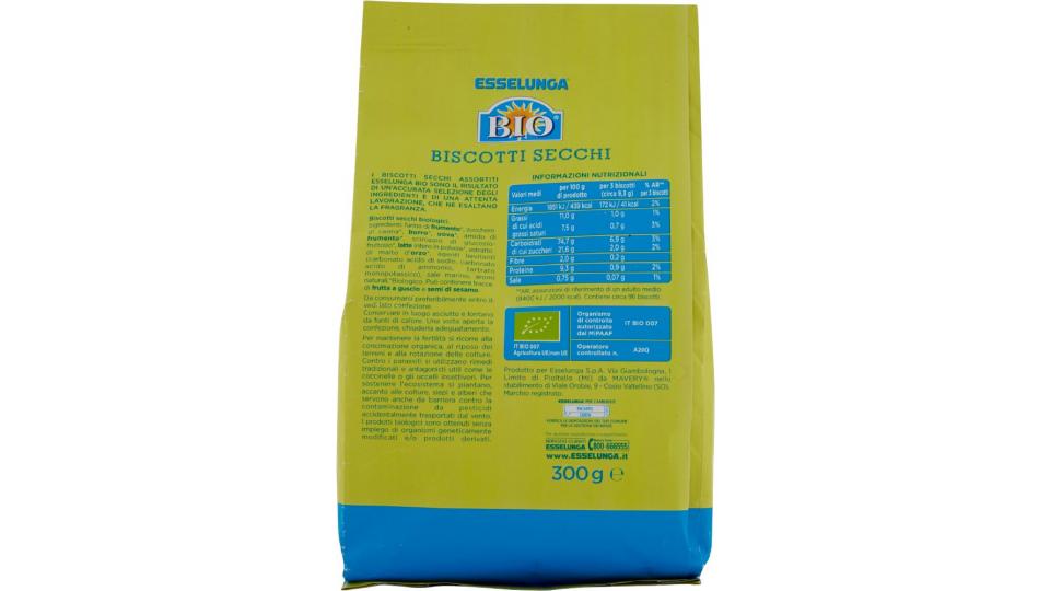 Esselunga Bio, biscotti secchi assortiti Colazione E Cereali Spesa Online a casa confronta
