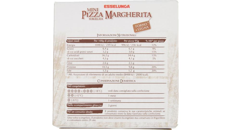 Esselunga, mini pizza Margherita surgelata