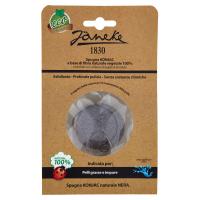 Janeke Spugna Konjac Naturale Nera, per pelli grasse e impure
