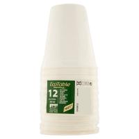 JMG EcoTable Bicchieri biodegradabili, adatti per forno a microonde, 26 cl