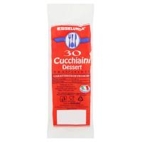 Esselunga Cucchiaino da dessert di plastica trasparente usa e getta