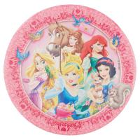 Disney Princess Piatti di carta, diametro 23 cm