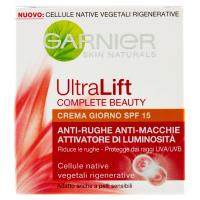 Garnier UltraLift Complete Beauty Crema giorno anti-rughe, anti-macchie, attivatore di luminosità, SPF 15