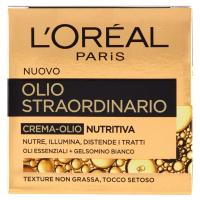 L'Oreal Paris Olio Straordinario Crema-Olio Nutritiva, nutre, distende i tratti, illumina, oli essenziali + gelsomino bianco