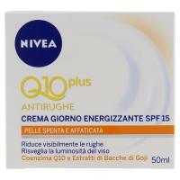 Nivea Q10 Plus Antirughe Crema giorno energizzante SPF 15, per pelle spenta e affaticata