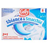 Grey Sbianca e Smacchia 2 in 1 elimina le macchie, ravviva il bianco