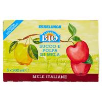 Esselunga Bio, succo e polpa di mela biologico