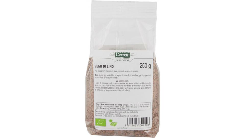 Cerreto, semi di lino biologici