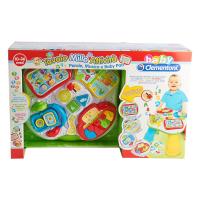 Baby Clementoni Tavolo Mille Attività, Parole, Musica e Baby Pad, 3 batterie tipo AA LR06 incluse - Età