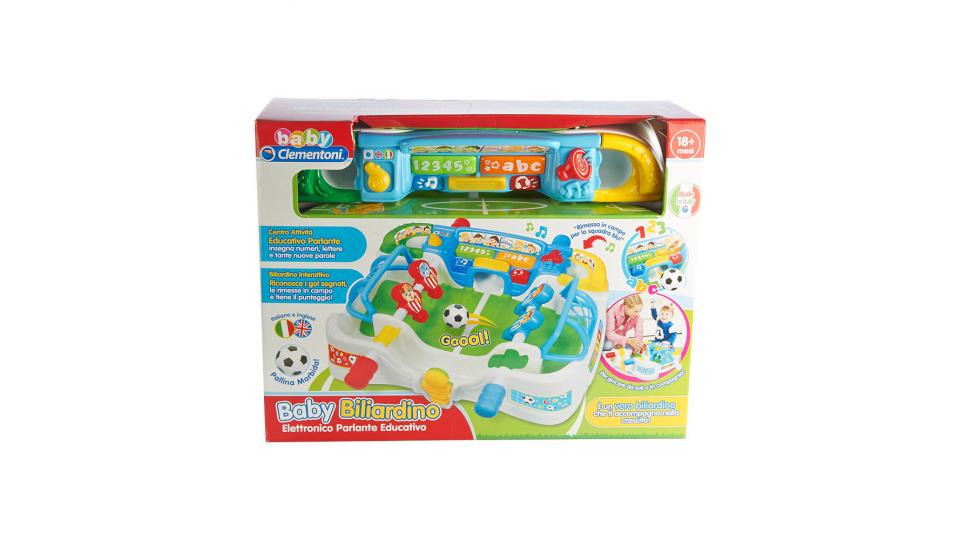 Baby Clementoni Baby Biliardino , 2 batterie tipo AAA da 1,5V incluse - Età
