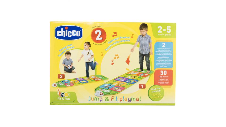 Chicco Jump & Fit Playmat Tappeto Fitness, 3 batterie tipo AAA 1,5V non incluse - Età