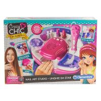 Clementoni Crazy Chic Nail Art Studio Unghie da Star, 2 batterie tipo AA da 1,5V non incluse - Età