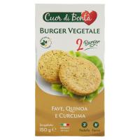 Cuor di Bontà, Burger Vegetale fave quinoa e curcuma surgelato