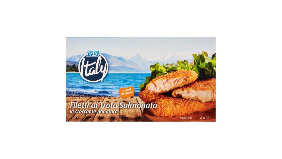 Vis Italy Filetti Di Trota Salmonata In Croccante Panatura Surgelato Surgelati E Gelati Spesa Online A Casa Confronta Le Offerte Di Spesa A Domicilio Esselunga Miaspesa It