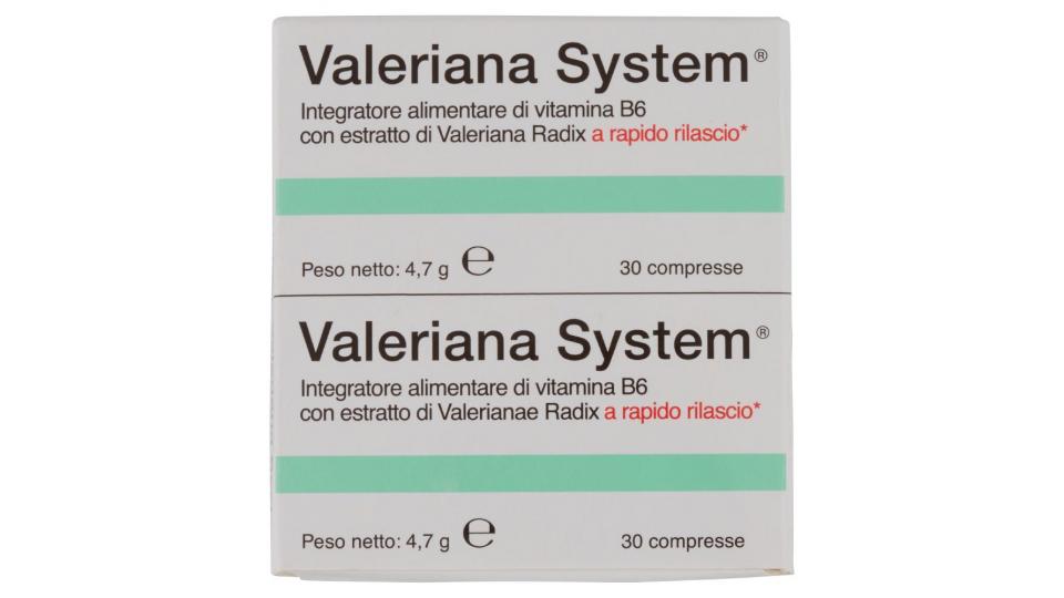 Valeriana, System 30+30 compresse