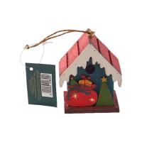 Pendente casetta in legno, soggetti assortiti