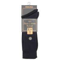 Esselunga Calze lunghe a costine, 100% cotone filo di scozia, 2 paia 12(43 e