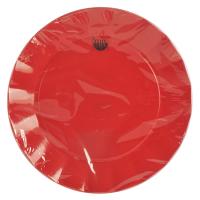 Piatti di plastica, colore rosso, diametro 27 cm